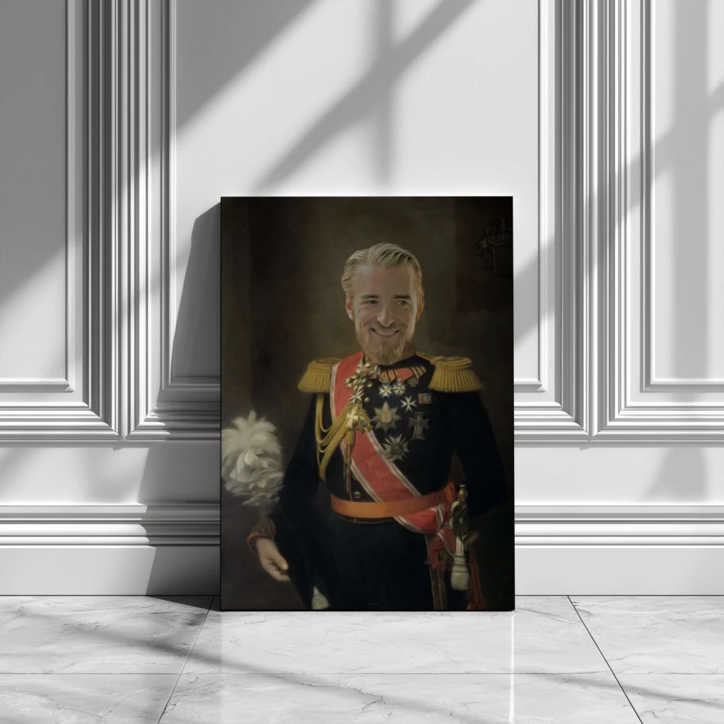 Portret na płótnie - Marszałek Chwały prezent na dzień taty