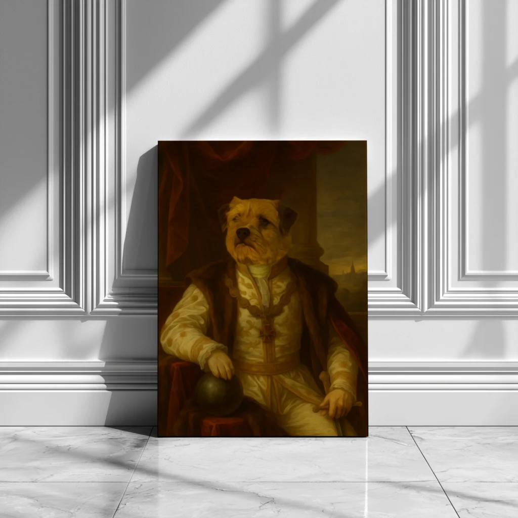 Portret na płótnie - Hrabia Łapek personalizowany portret na płótnie