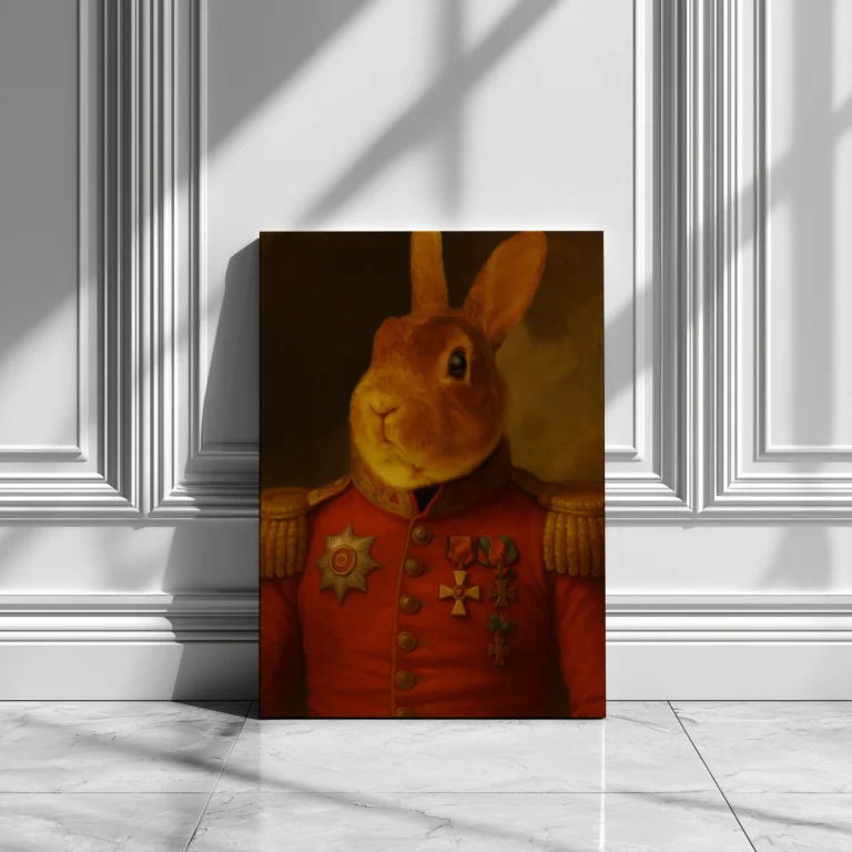 Portret na płótnie - Baron Marchewka ciekawy pomysł na prezent