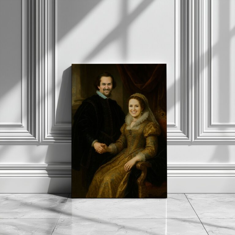 Portret na płótnie - Arystokraci z Okładki pomysł na prezenty ślubne